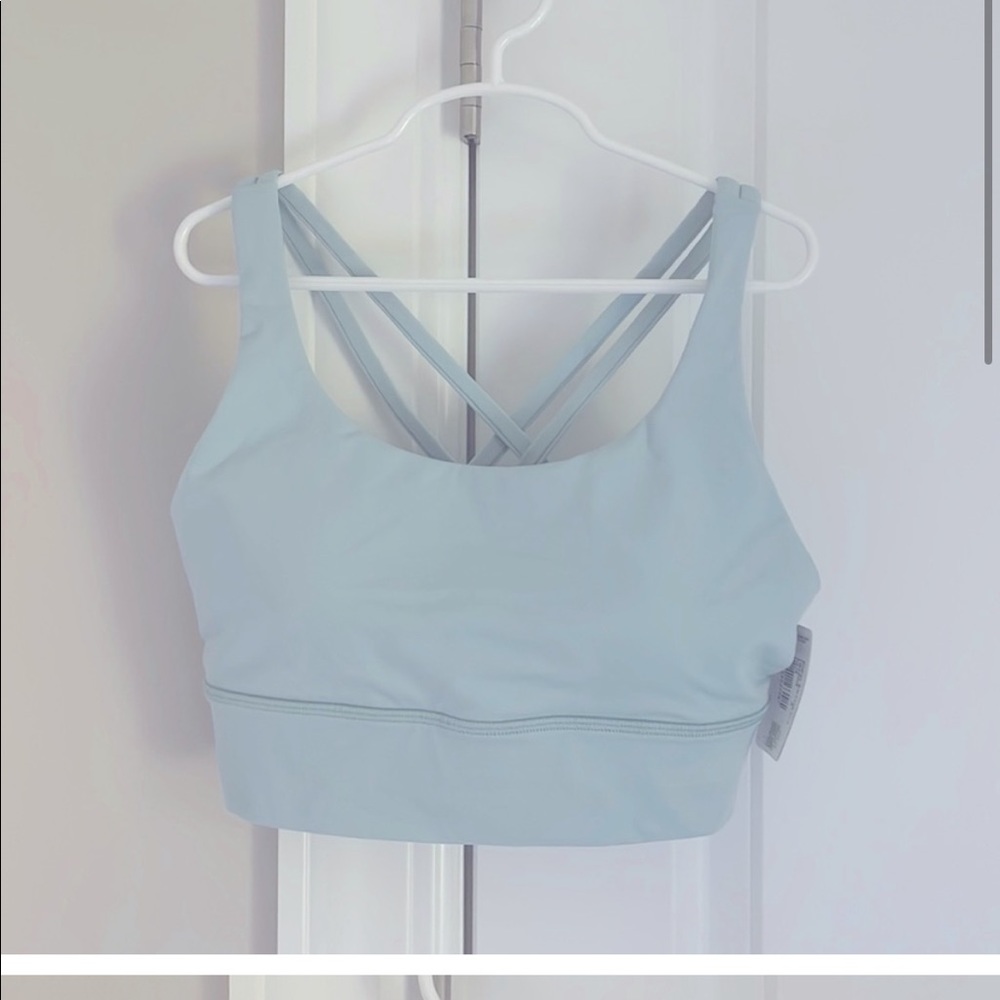 Lululemon energy bra in pale blue